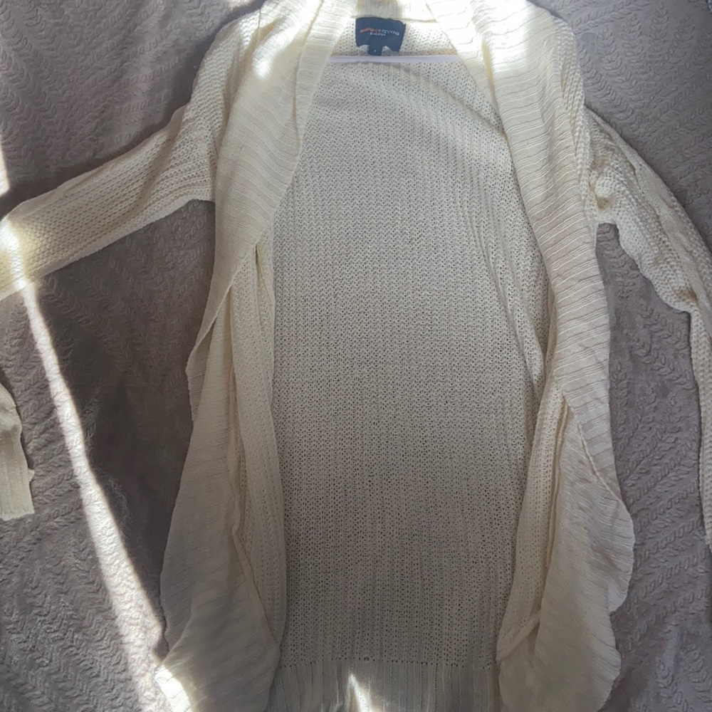 Papaya White Cardigan